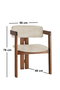 Hanah Home Sillón CO-015 Gris Claro y Nogal